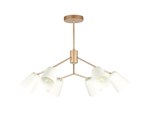 SLE155902-06 Светильник потолочный Золотистый/Белый E14 6*40W MARIO