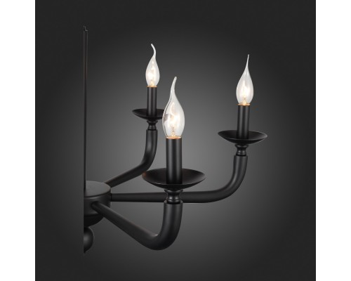 SL1114.403.06 Люстра подвесная ST-Luce Черный E14 6*40W FORTEZA