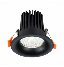 ST703.448.10 Св-к встр. Черный LED 1*10W 4000K 900Lm Ra>90 38° IP20 D85xH75 170-240V ST703