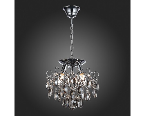 SL846.102.03 Люстра подвесная ST-Luce Темный хром/Тонированный черный E14 3*40W ORECCHINI