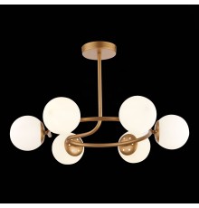 SLE220602-06 Светильник потолочный Золотистый/Белый E14 6*40W CALABRIA