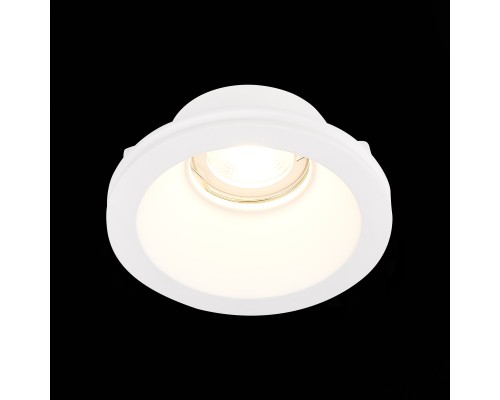 ST254.308.01 Св-к встр. из гипса Белый GU10 1*50W  IP20 D120xH50 180-240V Без ламп Встраиваемые светильники