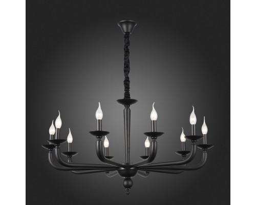 SL1114.403.10 Люстра подвесная ST-Luce Черный E14 10*40W FORTEZA