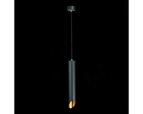 ST152.413.01 Светильник подвесной Черный GU10 1*50W  IP20 D60xH400 220V Без ламп Подвесные светильники