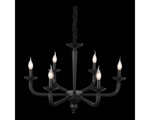 SL1114.403.06 Люстра подвесная ST-Luce Черный E14 6*40W FORTEZA