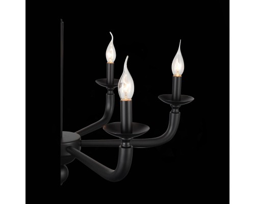 SL1114.403.06 Люстра подвесная ST-Luce Черный E14 6*40W FORTEZA