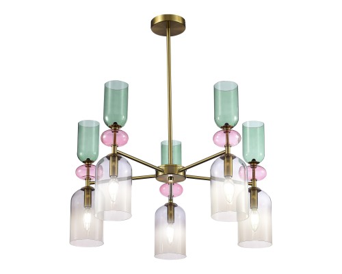 SL2000.202.05 Люстра потолочная ST-Luce Золотистый/Дымчатый E14 5*40W GEA