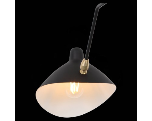 SL305.402.03 Люстра потолочная ST-Luce Черный/Черный, Белый E27 3*60W SPRUZZO