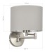 SLE300511-01 Светильник настенный Никель/Серый, Серебристый E27 1*40W BRESCIA