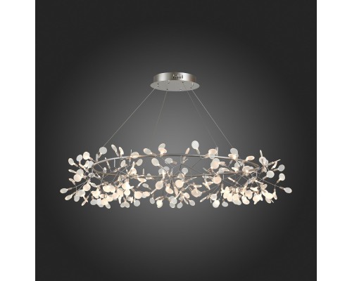 SL379.103.216 Люстра подвесная ST-Luce Серебристый/Белый LED 216*0,5W 3500K RAFINA