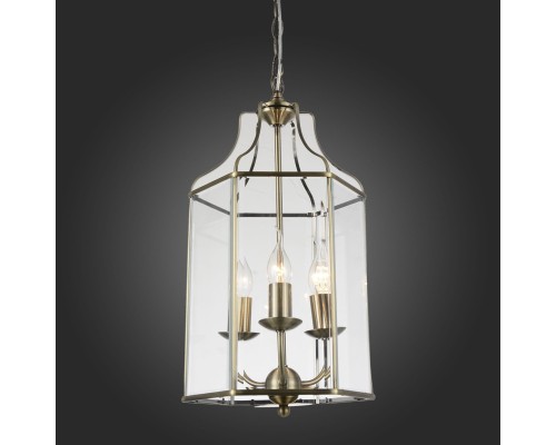 SL228.303.03 Люстра подвесная ST-Luce Бронза/Прозрачный E14 3*40W TERSO