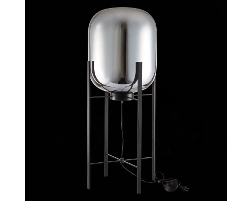 SL1050.715.01 Торшер ST-Luce Черный/Дымчатый E27 1*40W BURASCA