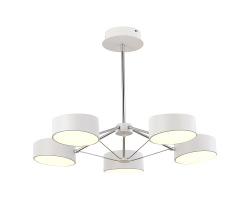 SLE6005-502-05 Светильник потолочный Белый, Хром/Белый LED 5*10W VALLE