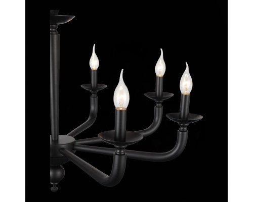 SL1114.403.08 Люстра подвесная ST-Luce Черный E14 8*40W FORTEZA