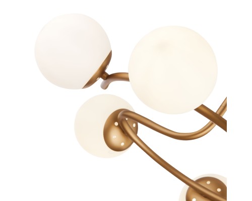 SLE220602-06 Светильник потолочный Золотистый/Белый E14 6*40W CALABRIA