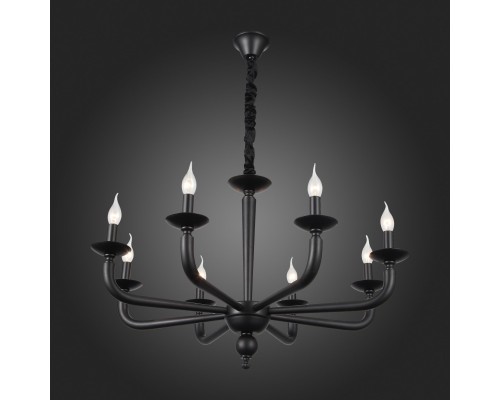 SL1114.403.08 Люстра подвесная ST-Luce Черный E14 8*40W FORTEZA