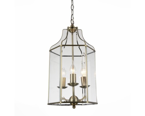 SL228.303.03 Люстра подвесная ST-Luce Бронза/Прозрачный E14 3*40W TERSO