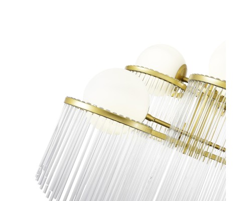 SL1511.203.06 Люстра подвесная ST-Luce Золотистый/Белый E27 6*60W ALLEGRO