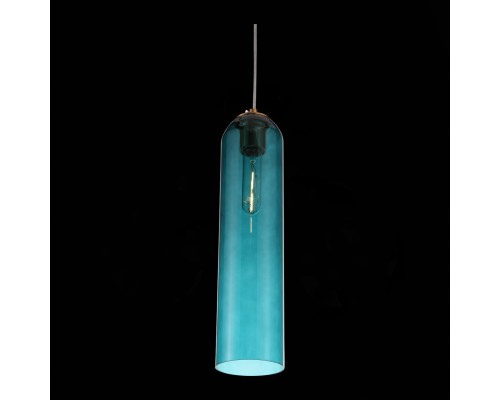 SL1145.383.01 Светильник подвесной ST-Luce Латунь/Голубой E27 1*60W CALLANA