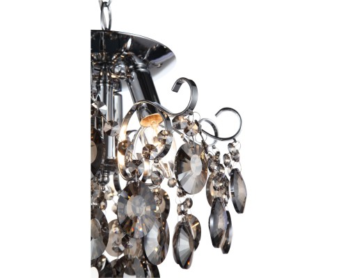 SL846.102.03 Люстра подвесная ST-Luce Темный хром/Тонированный черный E14 3*40W ORECCHINI