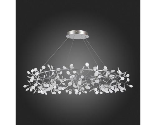 SL379.103.216 Люстра подвесная ST-Luce Серебристый/Белый LED 216*0,5W 3500K RAFINA