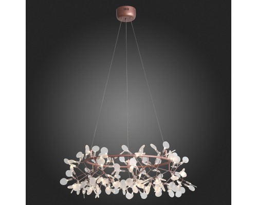 SL379.203.135 Люстра подвесная ST-Luce Медный/Белый LED 135*0,3W 3500K RAFINA