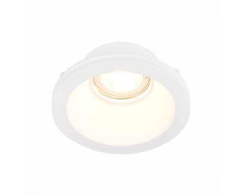 ST254.308.01 Св-к встр. из гипса Белый GU10 1*50W  IP20 D120xH50 180-240V Без ламп Встраиваемые светильники