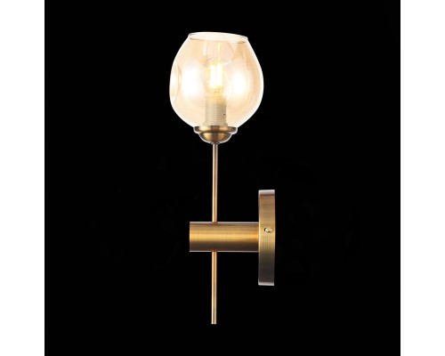 SL1500.201.01 Светильник настенный ST-Luce Золотистый/Янтарный E14 1*40W FOVIA