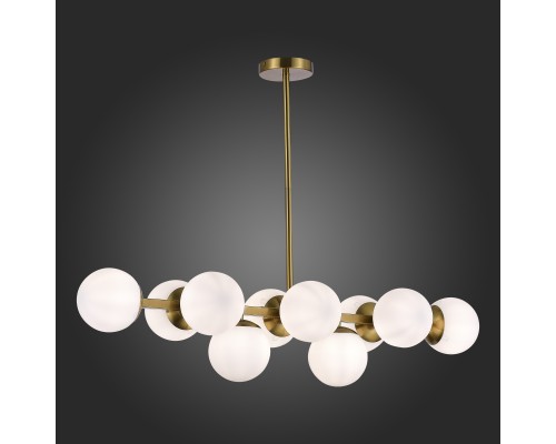 SLE1191-202-10 Светильник потолочный Золотистый/Белый E27 10*60W FRATTA