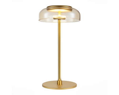 SL6002.204.01 Прикроватная лампа ST-Luce Золотистый/Янтарный LED 1*7W 4000K LAZIO