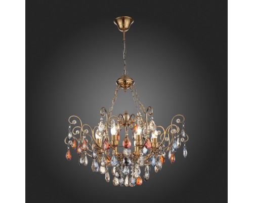 SL421.303.08 Люстра подвесная ST-Luce Бронза/Мульти E14 8*40W VIANETA