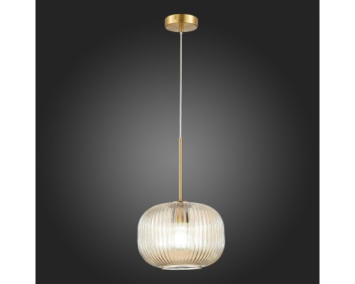SL1154.313.01 Подвес ST-Luce Латунь/Коньячный E27 1*60W GRAN
