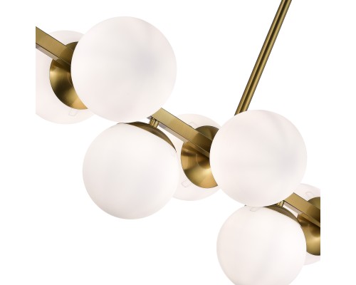 SLE1191-202-10 Светильник потолочный Золотистый/Белый E27 10*60W FRATTA