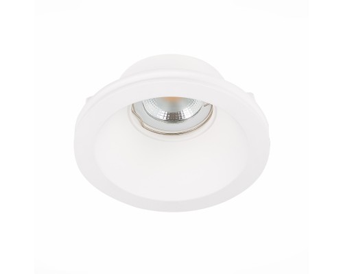 ST254.308.01 Св-к встр. из гипса Белый GU10 1*50W  IP20 D120xH50 180-240V Без ламп Встраиваемые светильники