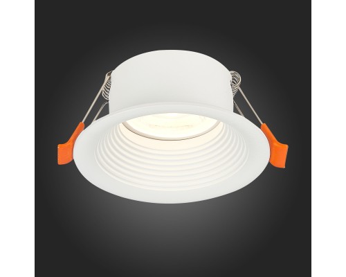 ST202.508.01 Св-к встр. Белый GU10 1*50W  D89xH40 220V Без ламп Встраиваемые светильники