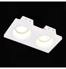 ST254.328.02 Св-к встр. из гипса Белый GU10 2*50W IP20 L200xW100xH45 180-240V Без ламп Встраиваемые светильники