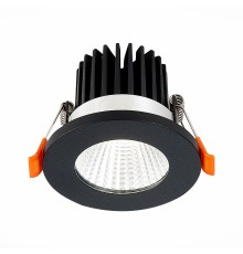 ST704.448.10 Св-к встр. Черный LED 1*10W 4000K 900Lm Ra>90 38° IP20 D80xH60 170-240V ST704