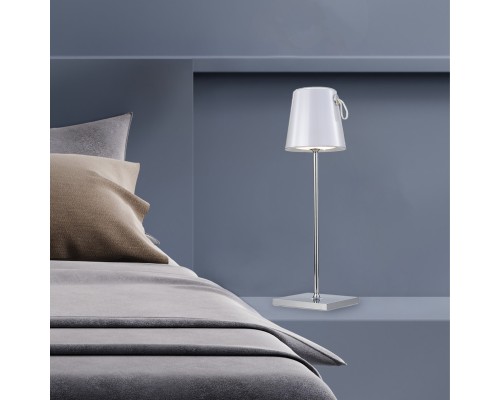 SL1009.104.01 Прикроватная лампа ST-Luce Хром/Белый LED 1*5W 3000K+RGB PORTALI