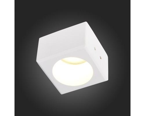 ST252.508.01 Св-к встр. из гипса Белый GU10 1*50W  IP20 L80xW80xH52 180-240V Без ламп Встраиваемые светильники