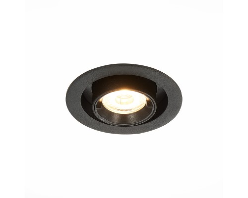 ST702.338.12 Св-к встр. Черный LED 1*12W 3000K 900Lm Ra80 24° IP20 D90xH92 180-240V ST702