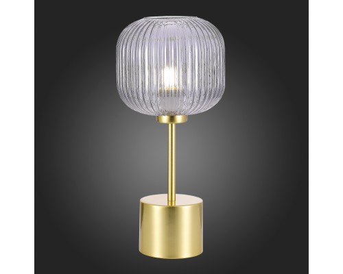 SL1154.304.01 Прикроватная лампа ST-Luce Латунь/Дымчатый E27 1*60W GRAN