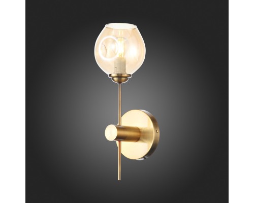 SL1500.201.01 Светильник настенный ST-Luce Золотистый/Янтарный E14 1*40W FOVIA