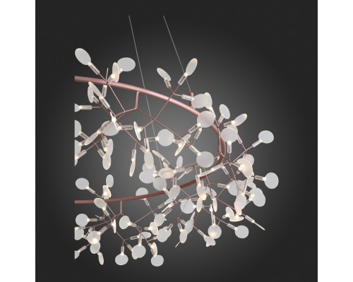 SL379.203.216 Люстра подвесная ST-Luce Медный/Белый LED 216*0,5W 3500K RAFINA