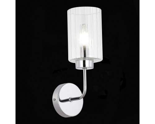 SLE1127-101-01 Светильник настенный Хром/Прозрачный E14 1*40W TILDA