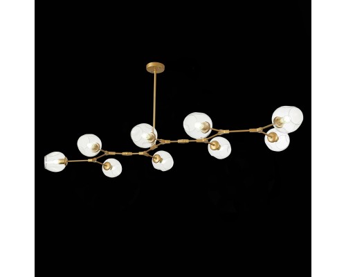 SLE154823-09 Светильник подвесной Золотистый/Прозрачный E27 9*40W RAMETTO