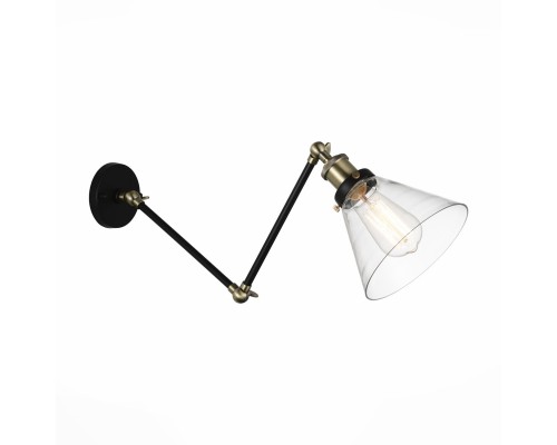 SL237.401.01 Бра ST-Luce Черный, Бронза/Прозрачный E27 1*40W EVOLUTO