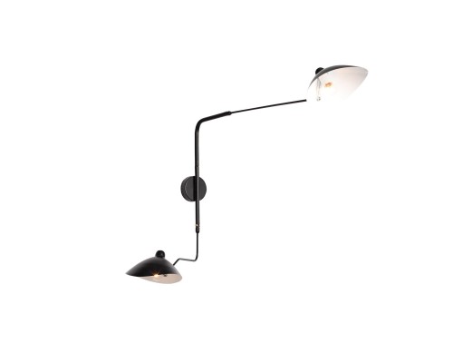 SL305.401.02 Светильник настенный ST-Luce Черный/Черный, Белый E27 2*60W SPRUZZO