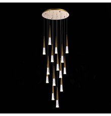 SL6111.203.15 Люстра подвесная ST-Luce Золотистый/Прозрачный LED 15*3W 3000K SOLLEN