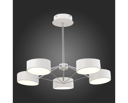 SLE6005-502-05 Светильник потолочный Белый, Хром/Белый LED 5*10W VALLE