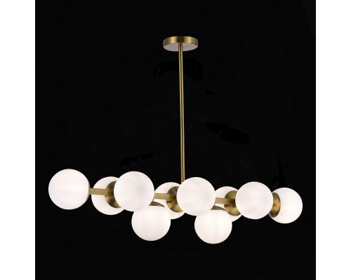 SLE1191-202-10 Светильник потолочный Золотистый/Белый E27 10*60W FRATTA